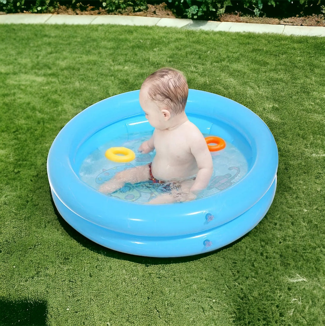 1PC 65X65CM Baby Swimming Pool Child Summer Kids Water Toys Inflatable Bath Tub Round Lovely Animal Printed Pool